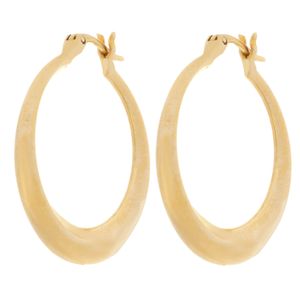 گوشواره طلا 18 عیار زنانه طلای مستجابی مدل حلقه ای کد 02